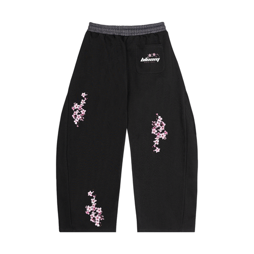Plaid Waistband Barrel Sweatpants